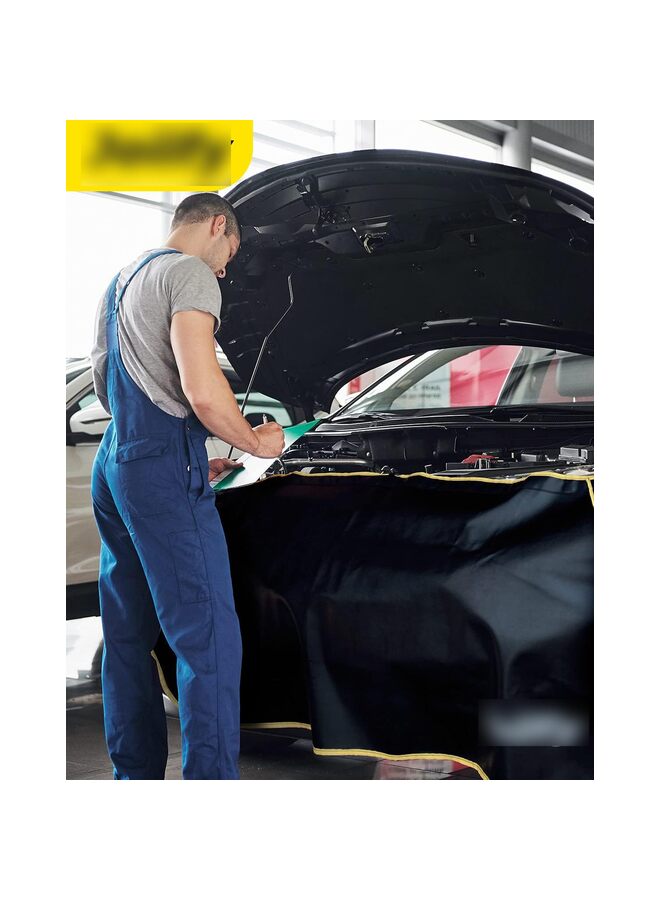 Generic 3-Piece Automotive Magnetic Fender Covers for Mechanics,Car fender accessories Microfiber Leather Car Fender Protector Mats for SUV or Light Trucks - Image 3