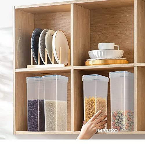IMPREXO Air Tight Food Storage Containers Kitchen Containers For Storage Set Plastic Storage Box For Kitchen Airtight Containers Storage Jar Set For Kitchen Storage (Pack of 2, 2150 ML) - Image 2