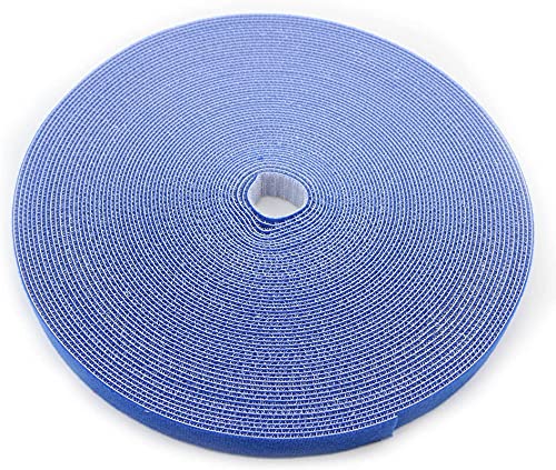 Immech Reusable Cable Ties Strap with Double Sided Hook Loop Wire Organizer Cord Ties for Tablet Laptop PC TV Home Office Electronics Wire DIY 28 Meter Color Blue - Image 3
