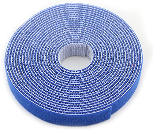 Immech Reusable Cable Ties Strap with Double Sided Hook Loop Wire Organizer Cord Ties for Tablet Laptop PC TV Home Office Electronics Wire DIY 28 Meter Color Blue - Image 1