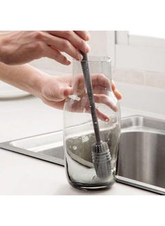 Mug Brush - Silicone Head Cleaning Brush with Long Handle, for Narrow-Nose Jugs and Thermoses - Bottle Cleaning Brush with Flexible Corners - Clean Inside Bottles with Ease - Practical and Effective Brush - Say Goodbye to Difficult Corners - Bottle Brush with Comfortable Handle and Deep Cleaning - Decorative Bottle Brush - An Aesthetic Touch to Any Table or Kitchen - Arrange and Coordinate Your Bottles Elegantly - Modern and Practical Bottle Brush - Mug Brush