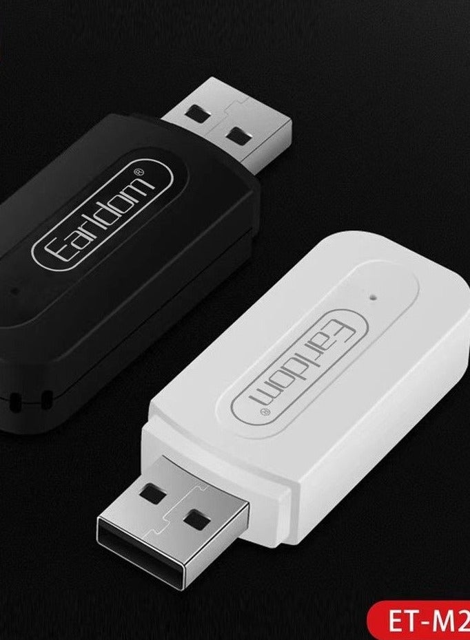 JAJEEK "M22 USB Car & Home Stereo Bluetooth Receiver 3.5mm – Wireless Music Streaming Adapter for Car, Home Audio, and Speakers (Black)" - Image 3