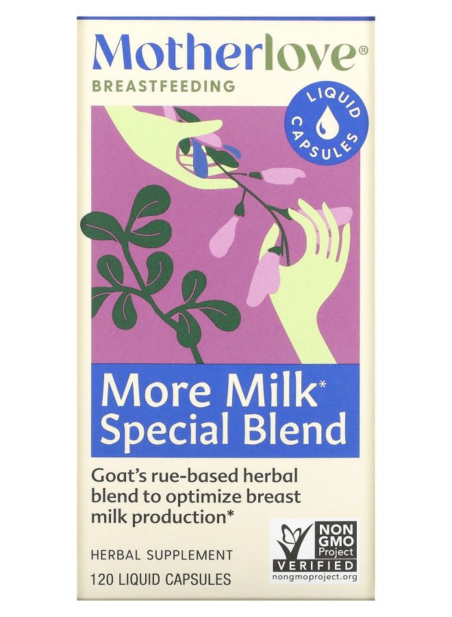 Motherlove Breastfeeding More Milk Special Blend 120 Liquid Capsules 