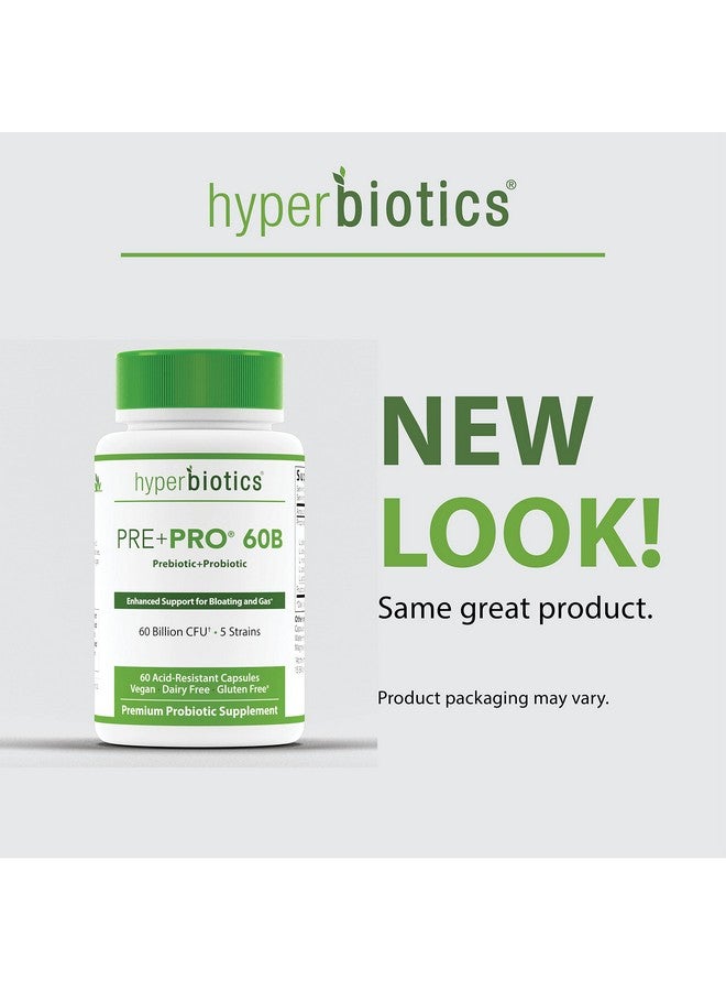 Hyperbiotics Tics Vegan Prebiotics Plus Probiotics For Women And Men ; Advanced Strength Capsules ; Premium Nutritional Supplement ; Digestive And Immune System Health ; 60 Billion Cfu ; 60 Count - Image 4