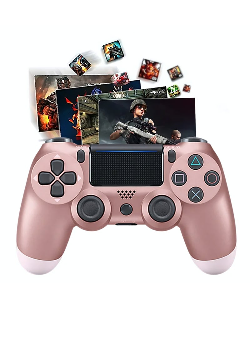 Wireless Controller for Computer Games with Dual Vibration, DualShock Wireless Controller for PS4, Clickable Touchpad and Anti-Slip - Image 1