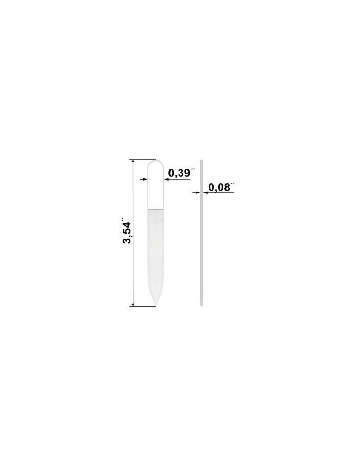 Mont Bleu Small Premium Glass Nail File Genuine Czech Tempered Glass Lifetime Guarantee Handmade In Czech Republic Best Crystal Nail File For Natural Nails  - Image 4