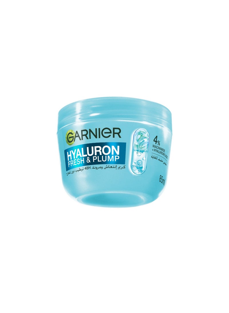 Garnier SkinActive, Fresh & Plump Moisturizer Cream, 4% [Niacinamide + Hyaluronic acid], For Dehydrated & Dull Skin Bundle - Image 2
