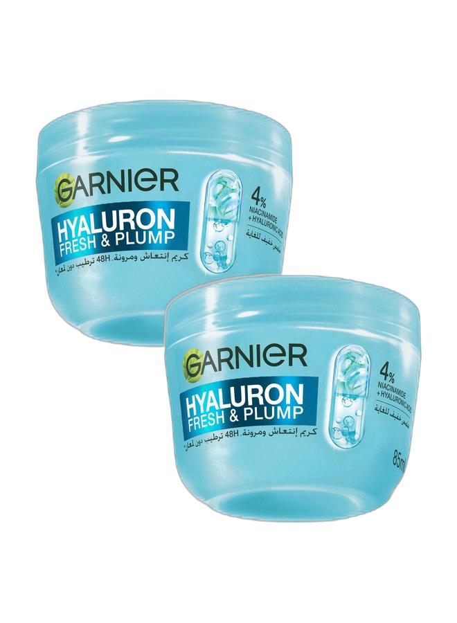 Garnier SkinActive, Fresh & Plump Moisturizer Cream, 4% [Niacinamide + Hyaluronic acid], For Dehydrated & Dull Skin Bundle - Image 1
