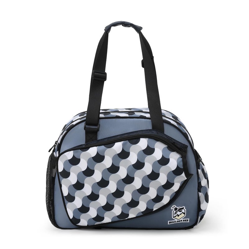 Boulder Bee Premium Pickleball Bags PickleBall Tote Bag for Women Womens HandShoulder Gym Bag w Water Bottle Holder With RacquetPaddle Holder Blue Wave - Image 2