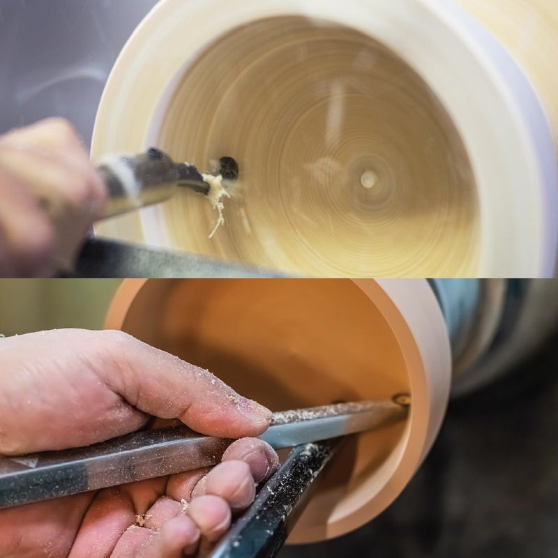 POWERTEC 6 Pcs Tungsten Carbide Cutter Insert Set for Wood Lathe Tools with 8.9mm Round, Blade Replacement for 71827 Lathe Tool Set (71831) - Image 5