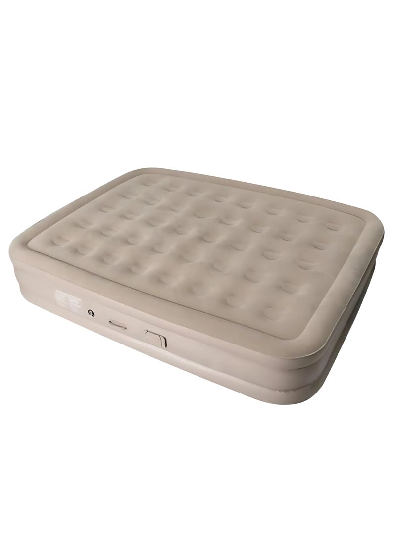 DIGI CORE Air Mattress Queen with Built-in Pump, 40-Hole Inflatable Bed for Home, Guest & Camping, Rechargeable 4000mAh Pump, 3-Min Fast Inflate, Dual Pillows, Foldable Blow-Up Mattress, Supports 300kg 200X150X40CM - Image 1