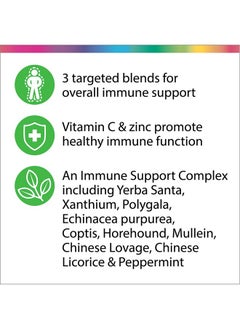 Rainbow Light Rainbow Light Counter Attack Immune Support, Dietary Supplement Provides Immune Support, With Vitamin C, Zinc and 3 Targeted Herbal Blends, Vegan and Gluten Free, 90 Count  - Image 4