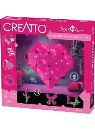 Creatto Shining Sweetheart & Lovable Stuff Lightup 3D Puzzle Kit ; Includes Creatto Puzzle Pieces To Make Your Own Illuminated Craft Creations Diy Activity Kit Led Lights Great For Valentine'S Day - pzsku/Z7DA71D1D1E163526D298Z/45/_/1652724399/4131d6a9-d410-4214-83b3-7edcb2518791
