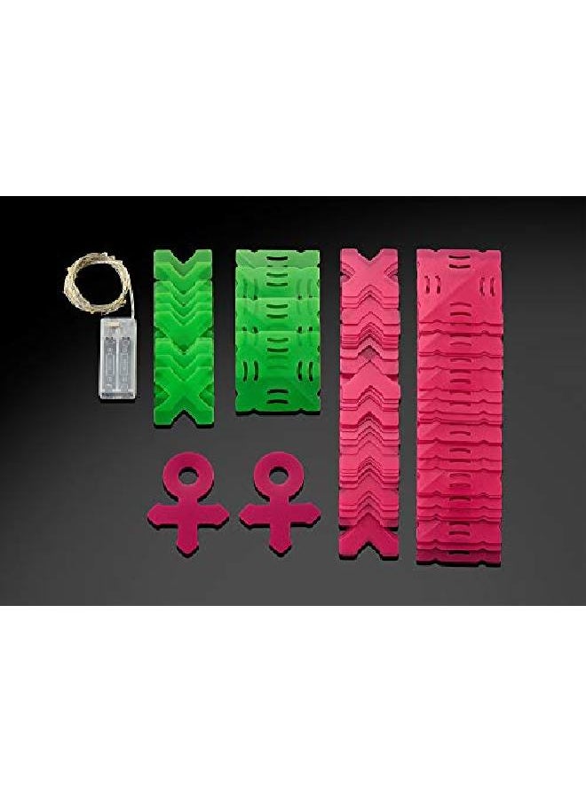 Creatto Shining Sweetheart & Lovable Stuff Lightup 3D Puzzle Kit ; Includes Creatto Puzzle Pieces To Make Your Own Illuminated Craft Creations Diy Activity Kit Led Lights Great For Valentine'S Day