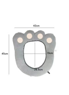A.M Bathroom Thicken Toilet Seat Cover Cushion Pads, Soft Warm Toilet Seat Covers Bathroom Toilet Seat Cover Mat Universal.Winter Washable Thick Waterproof Stick Style Net Celebrity Toilet Seat Cover  - Image 3