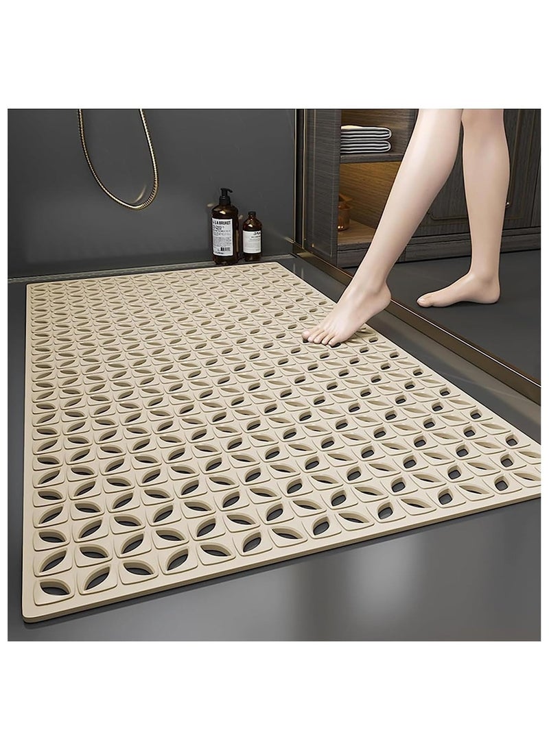 سوفام حوض الاستحمام, حوض الاستحمام, حوض الاستحمام المطاطي غير الانزلاقي مع فتحات التصريف كؤوس شفط, تصريف سريع تنظيف سهل, حوض الاستحمام لكشك الاستحمام و الحمام, قابل للغسيل في الغسالة - Image 1