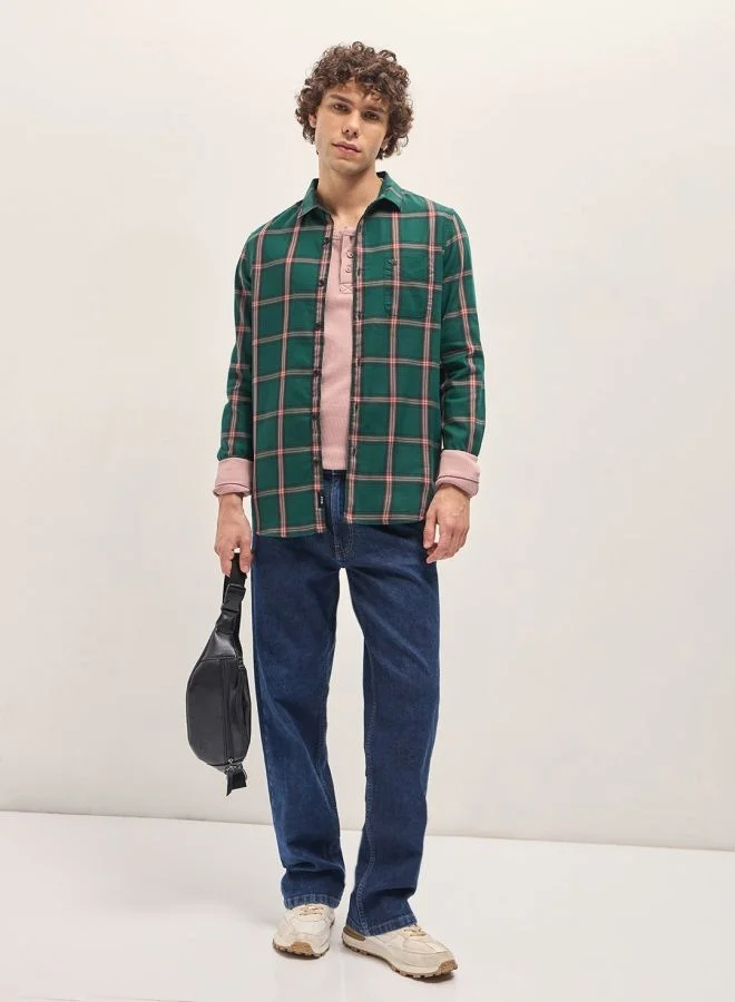 THE BEAR HOUSE Men's Shirt for Casual and Formal Wear | Classic Button-Down Style for Office, Daily Use, Travel, Events & All-Season Outfits | Versatile & Stylish Wardrobe Essential for Every Occasion