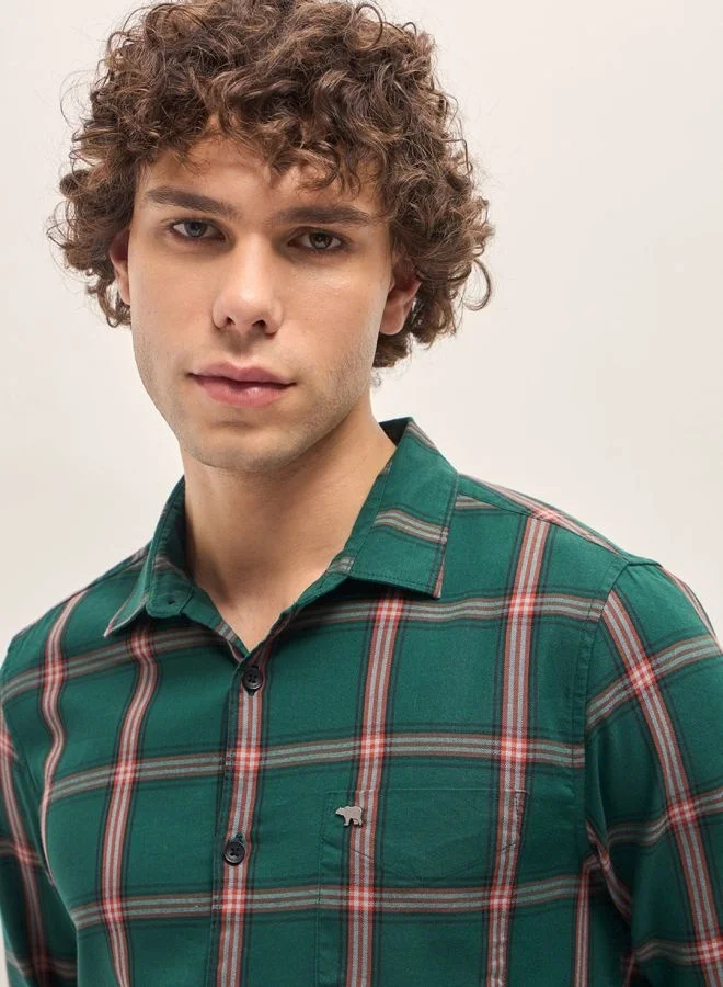 THE BEAR HOUSE Men's Shirt for Casual and Formal Wear | Classic Button-Down Style for Office, Daily Use, Travel, Events & All-Season Outfits | Versatile & Stylish Wardrobe Essential for Every Occasion