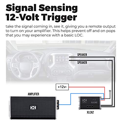 NVX XLCA2 X-Series 2-Channel Line Out Converter Digital Bass Enhancer with xBOOST and Remote Level Control - Image 5