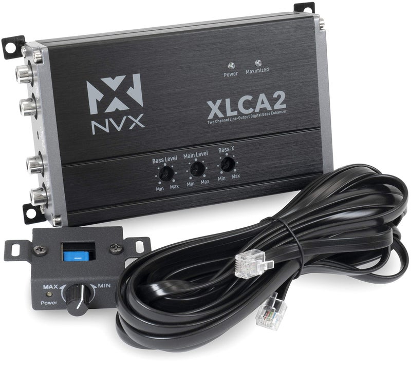 NVX XLCA2 X-Series 2-Channel Line Out Converter Digital Bass Enhancer with xBOOST and Remote Level Control - Image 1