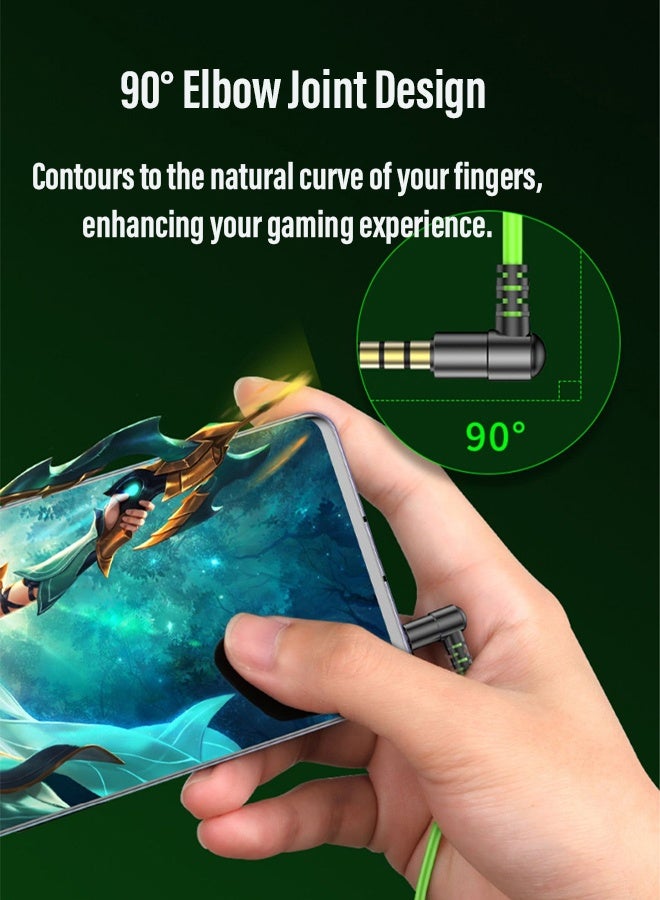 CubeG Gaming Earbuds , In-Ear Gaming Headphones, Noise-Isolating Design, High-Quality Sound, built-in Mic, Comfort Fit, Compatible with PC, Console & Mobile Green - Image 4