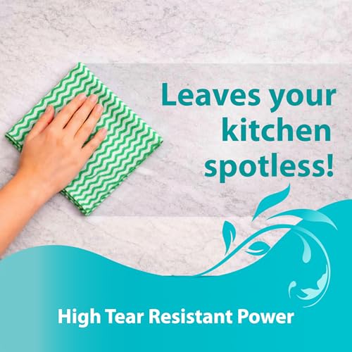 Origami Non Woven Reusable & Washable Kitchen Towel Roll | Ultra Absorbent, Antimicrobial & Anti Odour Wipes for Spotless Cleaning | Quick Dry Multi Purpose Tissues (80 Wipes) - Image 5