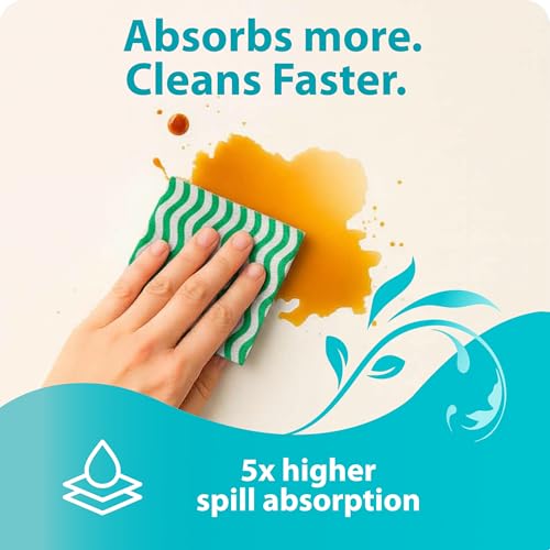 Origami Non Woven Reusable & Washable Kitchen Towel Roll | Ultra Absorbent, Antimicrobial & Anti Odour Wipes for Spotless Cleaning | Quick Dry Multi Purpose Tissues (80 Wipes) - Image 4