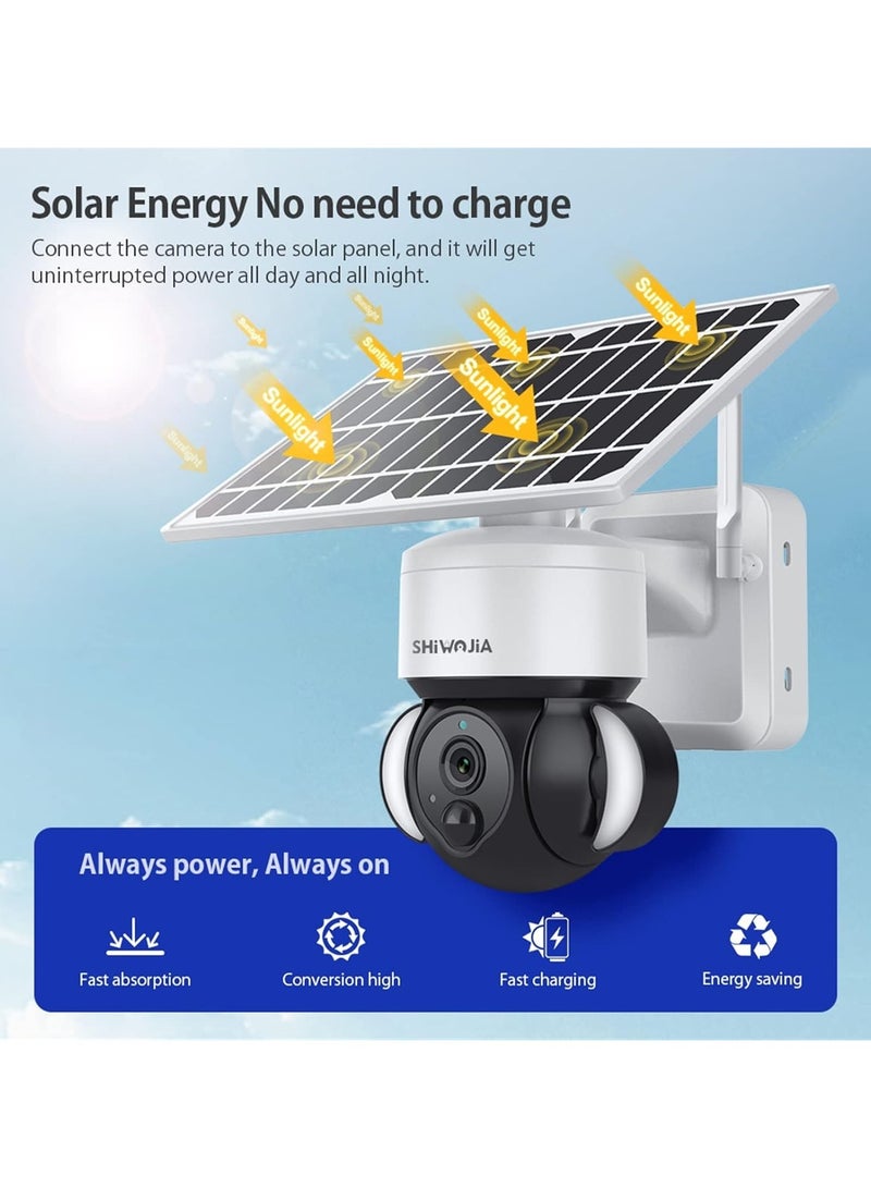Solar Camera Solar Camera WiFi Outdoor Wireless CCTV - Image 2