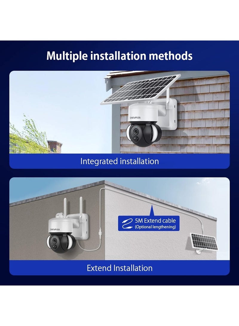 Solar Camera Solar Camera WiFi Outdoor Wireless CCTV - Image 5