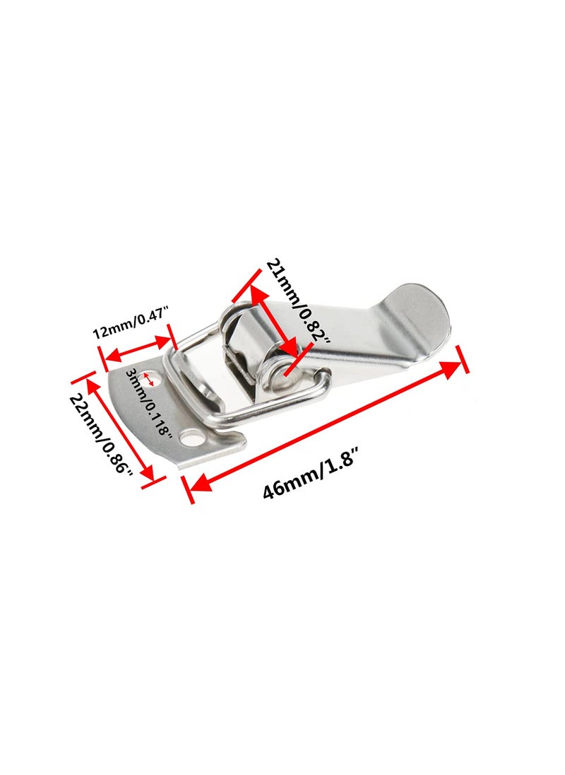 Rannb Rannb Toggle Latch Mini Size Stainless Steel Latch Catches Clamp for Toolbox Cases Chests Pack of 10  - Image 2