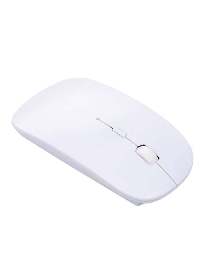NIBEMINENT Dual Mode Wireless Ergonomic Mouse White  - Image 2