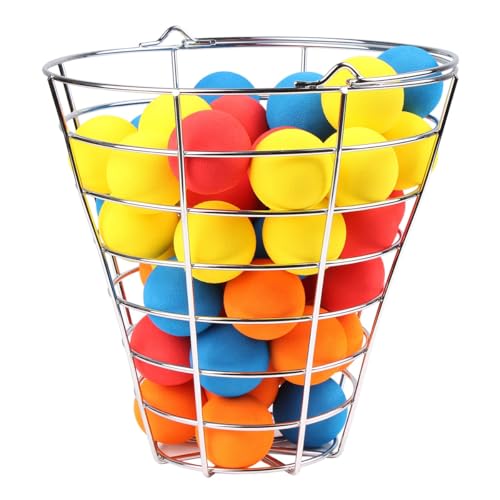 Intech 48 Multi-Color Foam Golf Balls with Metal Range Basket, Soft Limited Flight Practice Golf Balls for Backyard or Indoor Use - Image 2