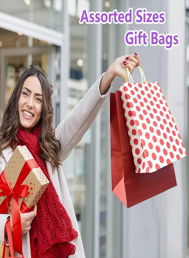 KEEPARTY 30 PCS Assorted Sizes Gift Bags Bulk Perfect for Weddings Partie and Holidays 4 Sizes and Multiple Colors Available - Image 4
