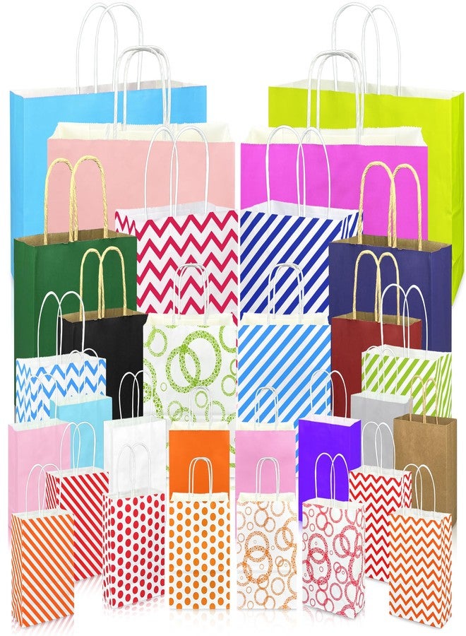 KEEPARTY 30 PCS Assorted Sizes Gift Bags Bulk Perfect for Weddings Partie and Holidays 4 Sizes and Multiple Colors Available - Image 1