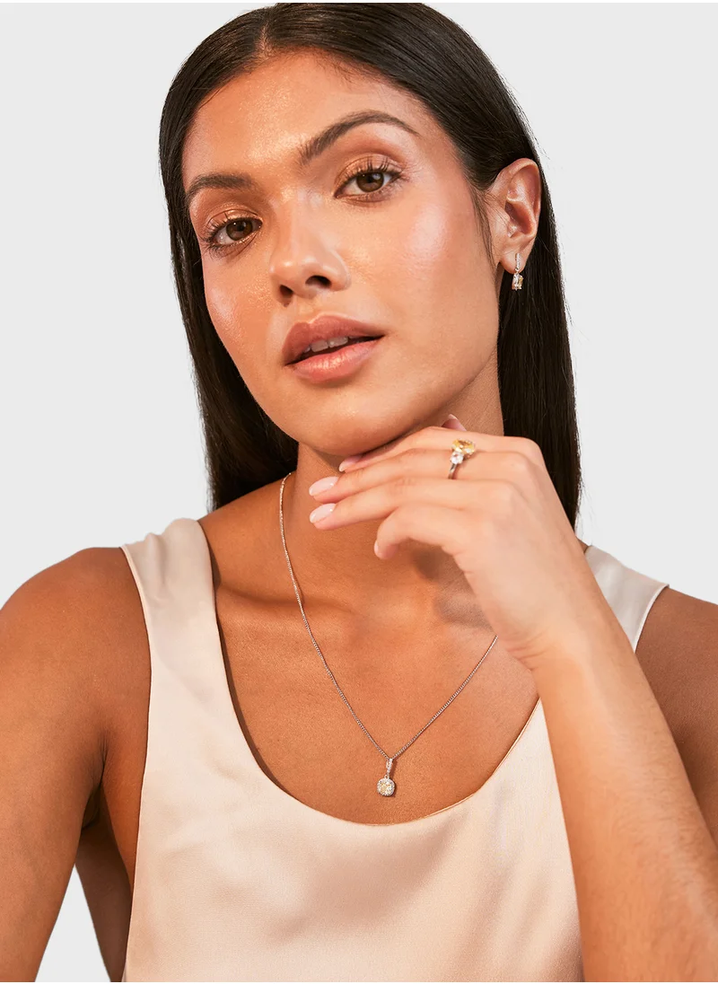 باكلي لندن Canary Cushion Drop Pendant