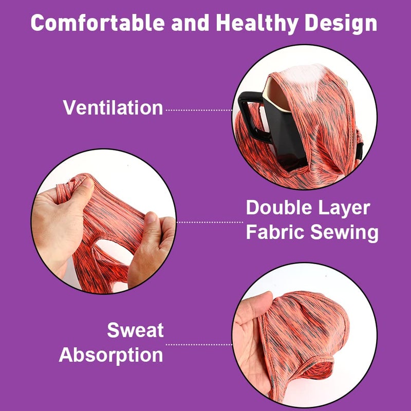 Abnaok 5 Pack VR Eye Mask, Adjustable Breathable VR Sweat Band for Oculus Quest 2, HTC Vive, PS, Gear, VR Workouts - Image 4