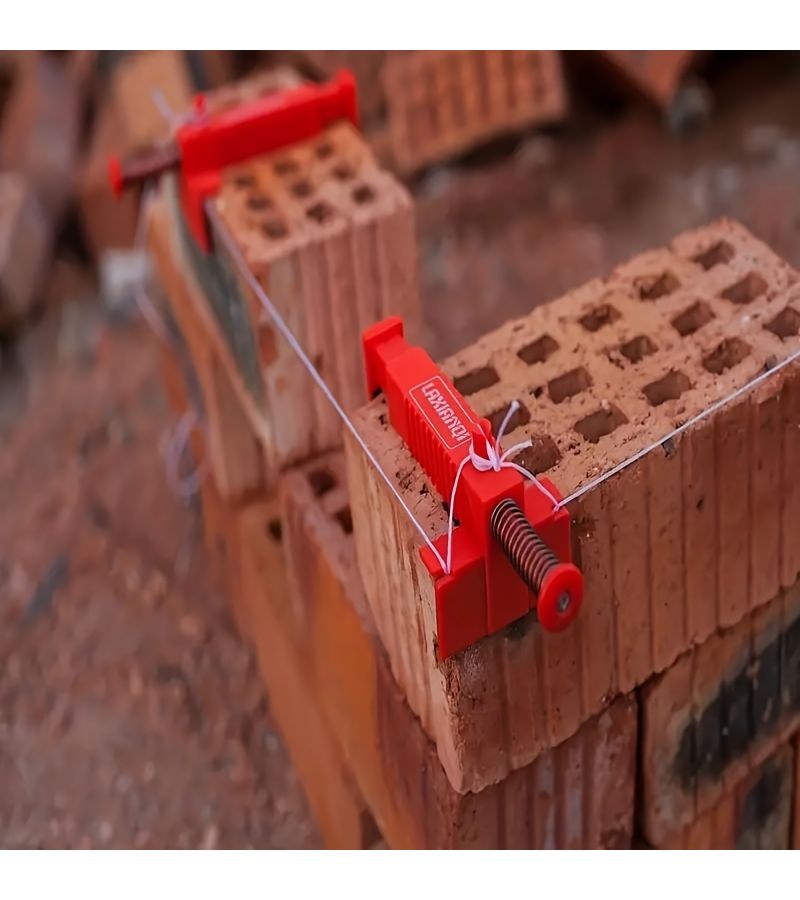 2Pcs Bricklaying Line Clips Runners Durable Plastic No Power Needed Essential Masonry Leveling Tools - Image 4
