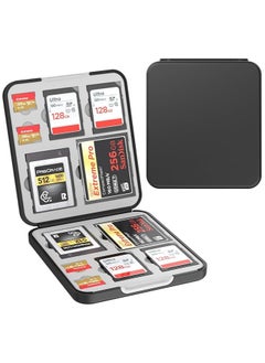 إيروريكس حافظة بطاقات ذاكرة Sd، فتحات بطاقات Sd، بطاقة Micro Sd، بطاقة Cf، بطاقة Cfexpress من النوع B، حامل حافظة بطاقات Sd متعددة متاحة مع 12 فتحة للبطاقات  - Image 1