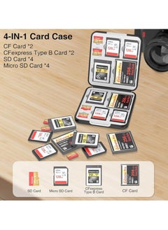 إيروريكس حافظة بطاقات ذاكرة Sd، فتحات بطاقات Sd، بطاقة Micro Sd، بطاقة Cf، بطاقة Cfexpress من النوع B، حامل حافظة بطاقات Sd متعددة متاحة مع 12 فتحة للبطاقات  - Image 5