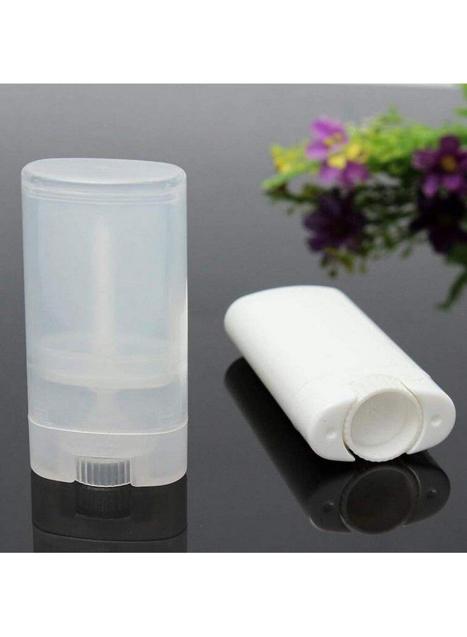 UPSTORE 10Pcs 15Ml/0.5Oz Empty Refill Plastic Oval Deodorant Containers Lip Gloss Balm Lipstick Tubes Crayon Chapstick Sample Packing Vials Holder Bottles Diy Beauty Tool(Clear) - Image 5