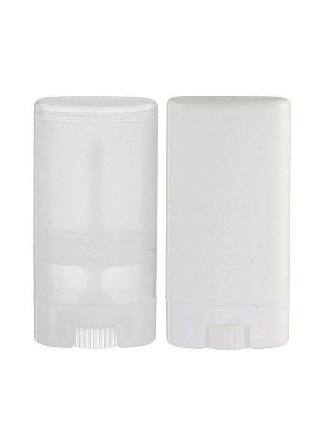 UPSTORE 10Pcs 15Ml/0.5Oz Empty Refill Plastic Oval Deodorant Containers Lip Gloss Balm Lipstick Tubes Crayon Chapstick Sample Packing Vials Holder Bottles Diy Beauty Tool(Clear) - Image 4