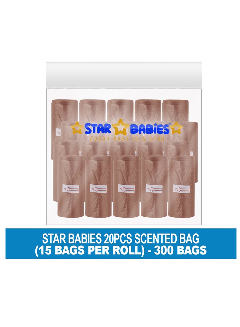 STAR BABiES Star Babies Scented Bag-Pack of 20/225bags Brown.  - Image 2