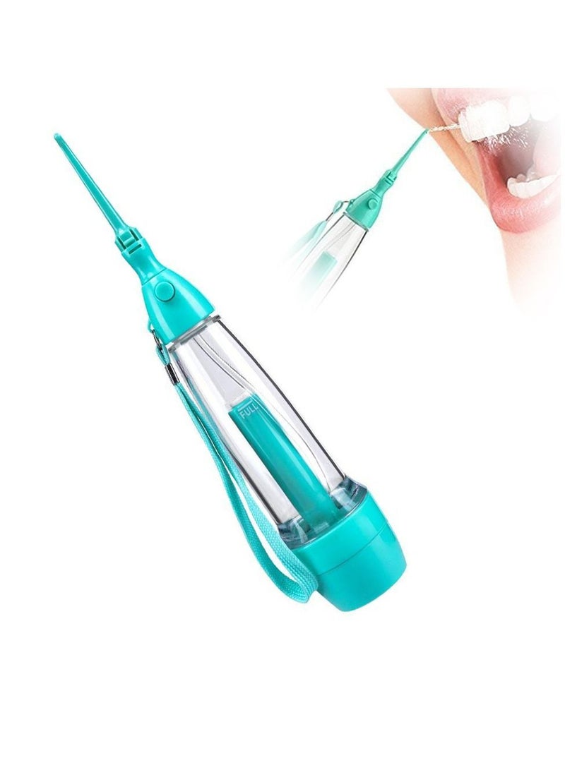NIBEMINENT Water Flosser, Travel Portable Irrigator, Manual Air Pressure Oral 70ml Jet Cordless Dental Care Tooth Cleaner for Travel, Home - Image 1