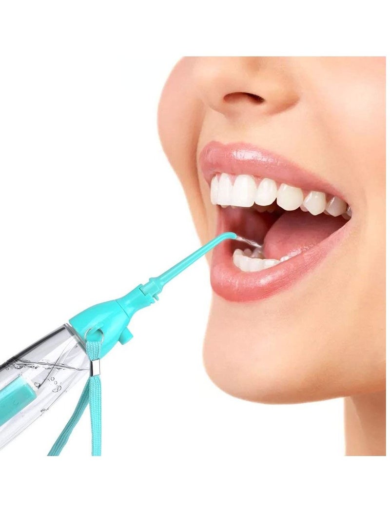 NIBEMINENT Water Flosser, Travel Portable Irrigator, Manual Air Pressure Oral 70ml Jet Cordless Dental Care Tooth Cleaner for Travel, Home - Image 3