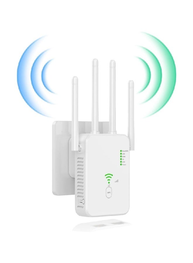1200Mbps Wireless WiFi Repeater Wifi Signal Booster Dual-Band 2.4G 5G WiFi Extender 802.11ac Gigabit WiFi Amplifier WPS Router, AC1200  - Image 1