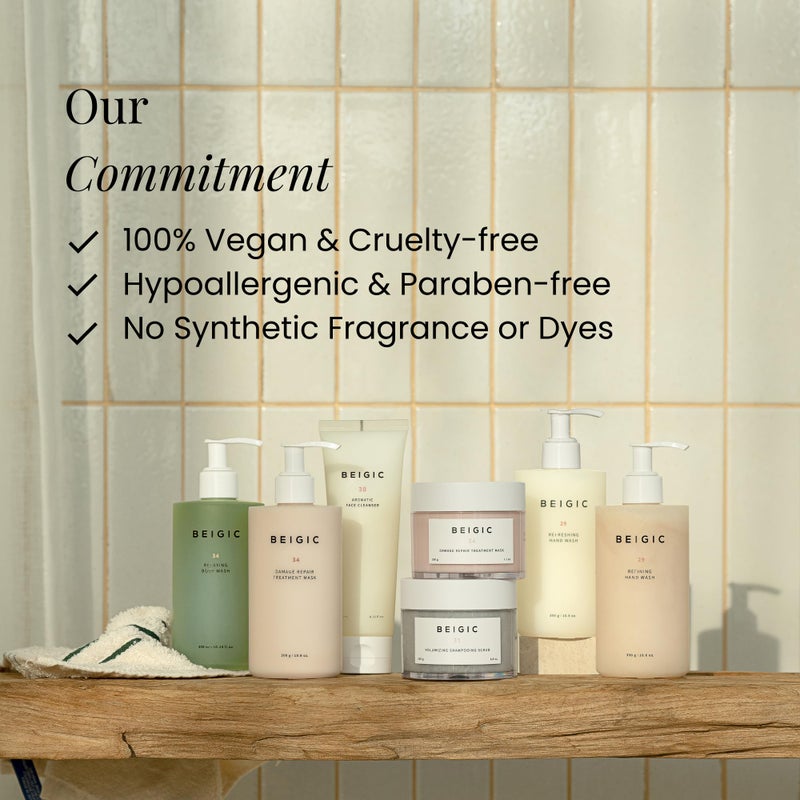 BEIGIC Aromatic Face Cleanser - Gentle Foaming Vegan Face Wash with Hyaluronic Acid & Micellar Water for sensitive skin - Image 5