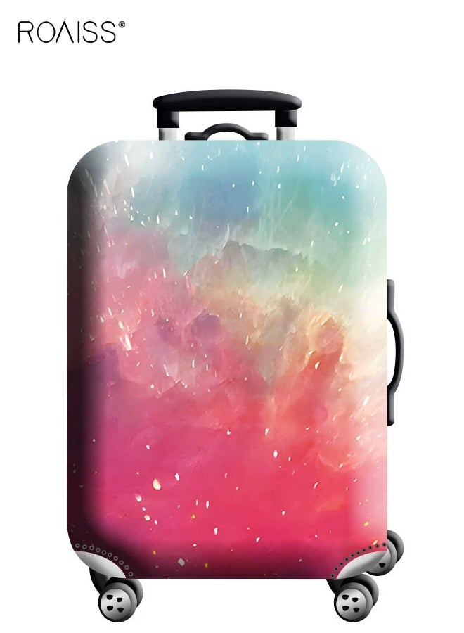roaiss Thickened Elastic Air Layer Suitcase Protector Luggage Cover Dust Proof Scratch Resistant Telescopic Handle Suitcase Sleeve - Image 1