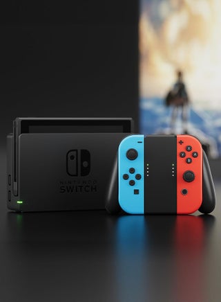 معدل دعم مقبض Switch، مقابض اليد لـ Nintendo Switch Controllers Joycon مقبض مريح متوافق مع Nintendo Switch | لا يعمل مع Switch 2 (أسود) - view 5