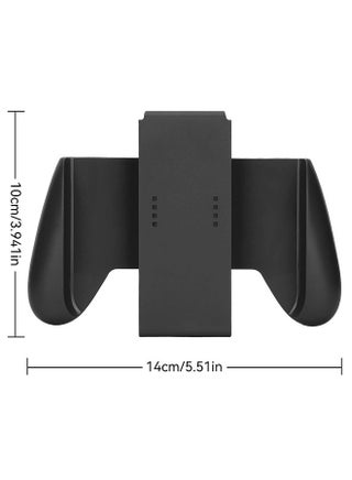 معدل دعم مقبض Switch، مقابض اليد لـ Nintendo Switch Controllers Joycon مقبض مريح متوافق مع Nintendo Switch | لا يعمل مع Switch 2 (أسود) - view 2
