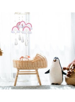 Excefore Baby Wind Chimes,Mobile Baby Cot Mobile Wind Chime Rattle Toy Macrame Rainbow Nursery Hanging Bed Bell Gift for Baby Nursery, Home Decoration, Unique Wind Chimes  - Image 4
